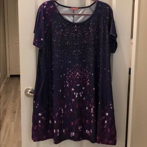 Purple with white dotted liked design